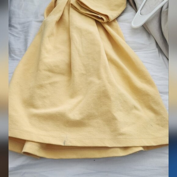 Janie and Jack Girls Yellow Pleated Dress With Bow Accent Size 12 - Picture 5 of 5